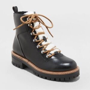 Black Leather Women's Boots